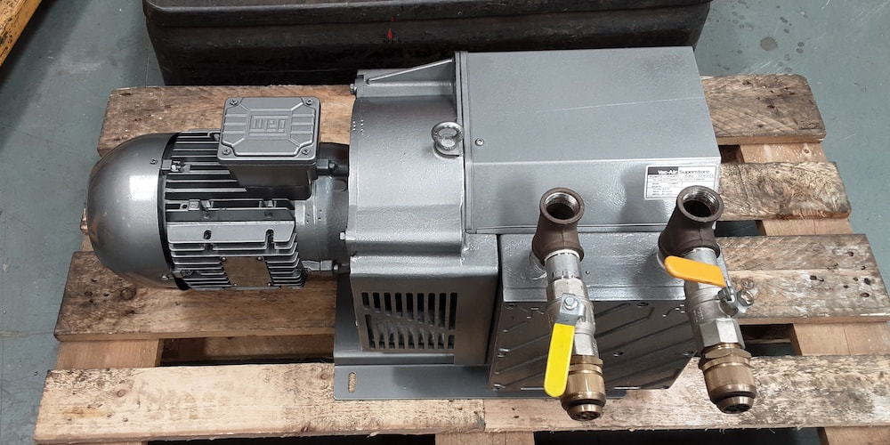A vacuum pump repaired by Westin engineers for a beverage manufacturer.