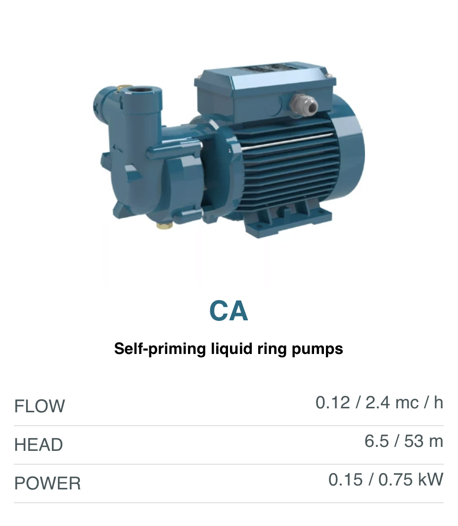 Calpeda CA self-priming pump