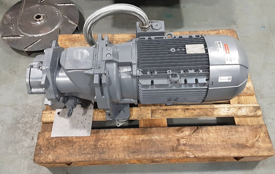 The repaired compressor motor