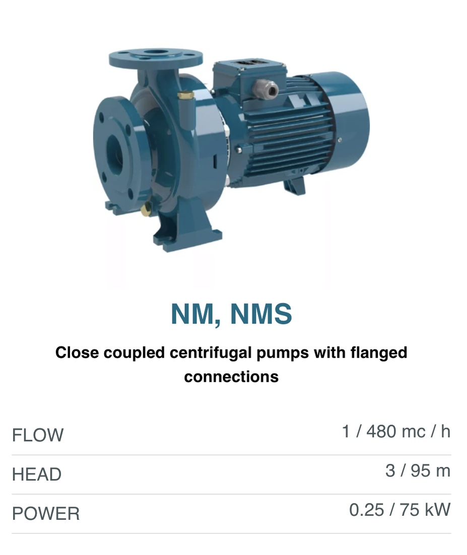 Calpeda Nm, NMS pump