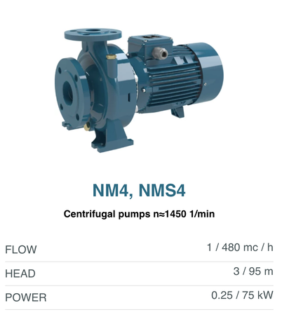Calpeda NM4, NMS4 pump