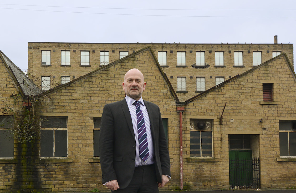 Ian Sheppard, managing director of the Westin Group, in front of Grove Works.