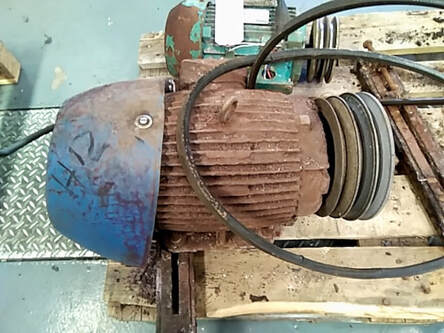 A faulty motor received for repair