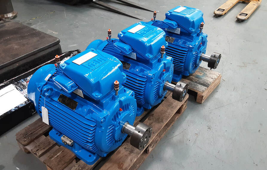 The previously flooded Times motors repaired and ready for dispatch