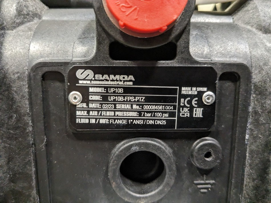 A Samoa pump sent for repair.